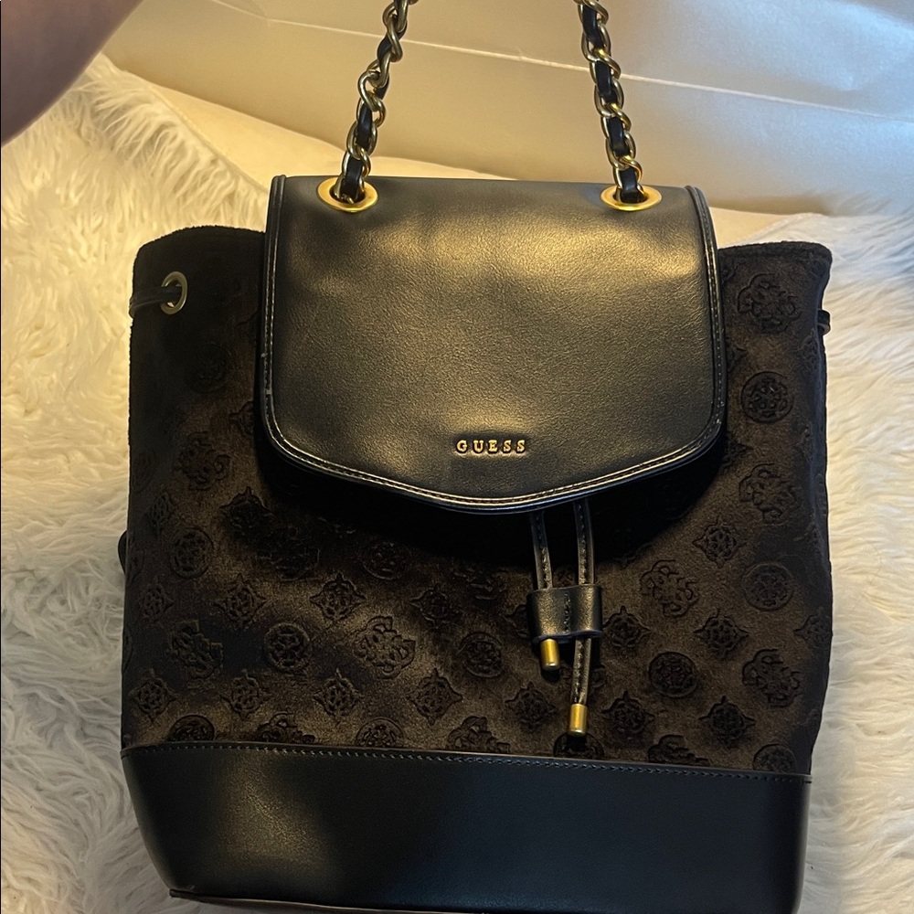 GUESS Black and Brown Backpack